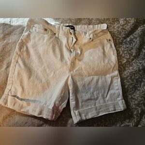 White Denim Shorts